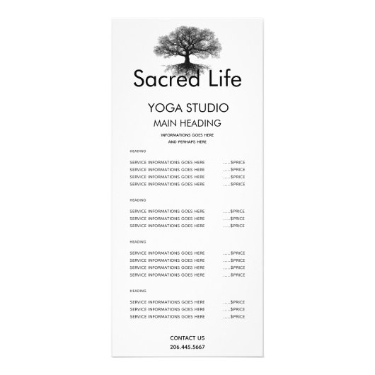 One Source | Tree of Life Design Reclamekaart (Voorkant)