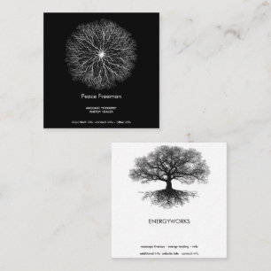 One Source Tree of Life Design Vierkante Visitekaartje