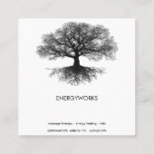 One Source | Tree of Life Design Vierkante Visitekaartje (Achterkant)