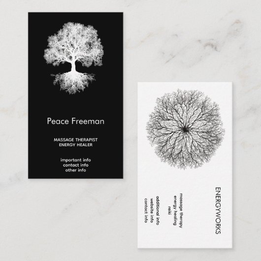 One Source | Tree of Life Design Visitekaartje (Voorkant / Achterkant)