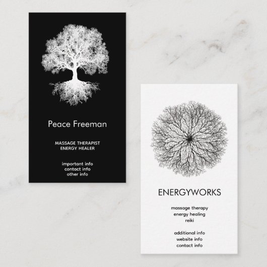 One Source | Tree of Life Design Visitekaartje (Voorkant / Achterkant)