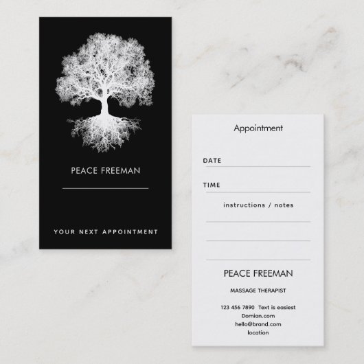 One Source | Tree of Life Design Visitekaartje (Voorkant / Achterkant)