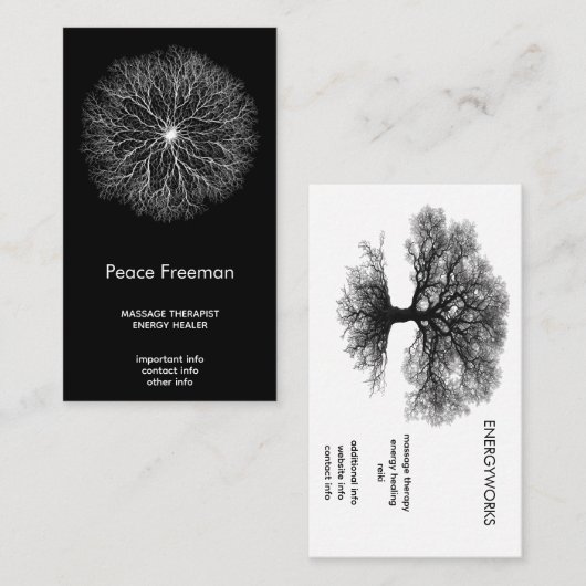 One Source | Tree of Life Design Visitekaartje (Voorkant / Achterkant)