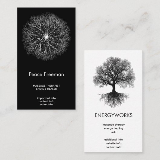 One Source | Tree of Life Design Visitekaartje (Voorkant / Achterkant)