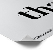 "One speaks of self" Poster (Hoek)