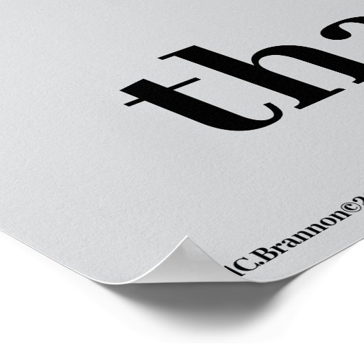 "One speaks of self" Poster (Hoek)