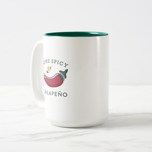 One Spicy Jalapeno Two-Tone Mok (Voorkant links)