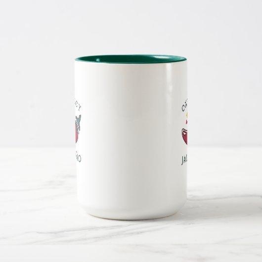 One Spicy Jalapeno Two-Tone Mok (Center)