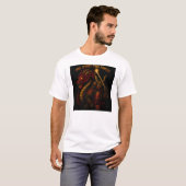 One Spirit, Two Forces | Samurai & Dragon T-shirt (Voorkant volledig)