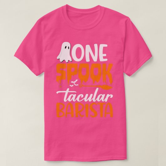 One Spook Barista T-shirt (Design voorkant)