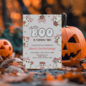 One Spooky Babe Retro Halloween Tweede Verjaardag Kaart