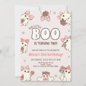 One Spooky Babe Retro Halloween Tweede Verjaardag Kaart (Voorkant)
