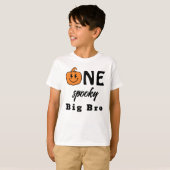 One Spooky Big Bro Halloween Matching Family T-shirt (Voorkant volledig)