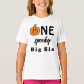 One Spooky Big Sis Halloween Matching Family T-shirt (Voorkant)