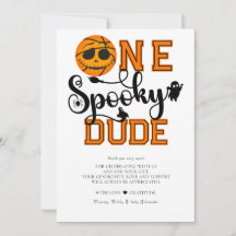 One Spooky Dude Basketball Boys Read Kids Verjaard