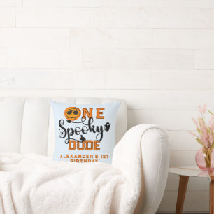 One Spooky Dude Basketball Boys Read Kids Verjaard Kussen