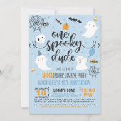One Spooky Dude Costume Verjaardag Uitnodiging (Voorkant)