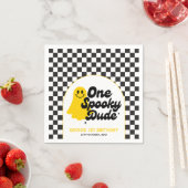 One Spooky Dude Groovy Halloween Eerste Verjaardag Servet (Insitu)