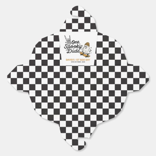 One Spooky Dude Halloween Verjaardag Bedankdoosjes (Ongevouwen)