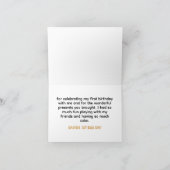 One Spooky Dude Halloween Verjaardag Bedankkaart (Binnen)