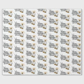 One Spooky Dude Halloween Verjaardag Cadeaupapier (Vlak)