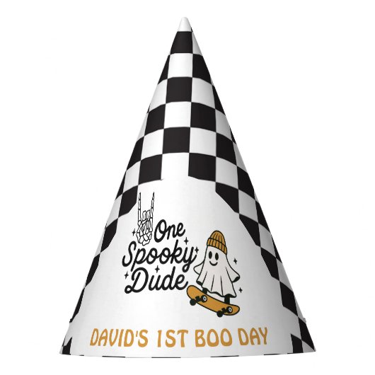 One Spooky Dude Halloween Verjaardag Feesthoedjes (Voorkant)