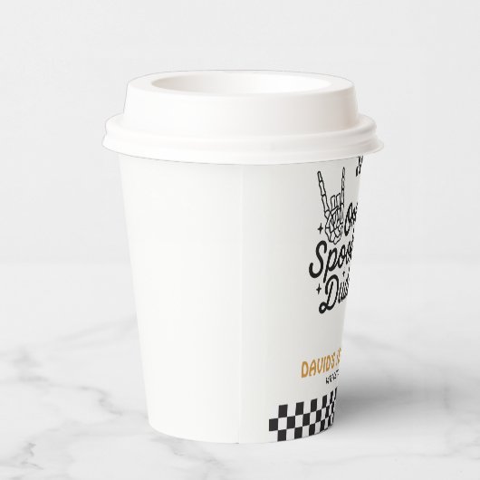 One Spooky Dude Halloween Verjaardag Papieren Bekers (Rechts)