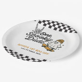 One Spooky Dude Halloween Verjaardag Papieren Bordje (Gekanteld)