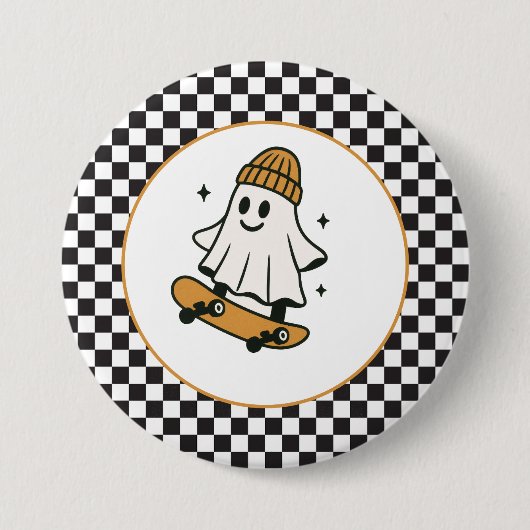 One Spooky Dude Halloween Verjaardag Ronde Button 7,6 Cm (Voorkant)