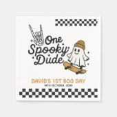 One Spooky Dude Halloween Verjaardag Servet (Voorkant)