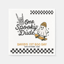 One Spooky Dude Halloween Verjaardag Servet