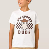 One Spooky Dude Schattige Western Cowboy Boo Hallo T-shirt (Voorkant)