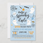 One Spooky Dude Verjaardagsuitnodiging - Jongen (B Kaart (Voorkant)