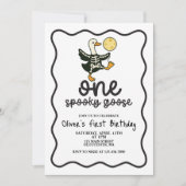 One Spooky Goose Halloween Kaart (Voorkant)