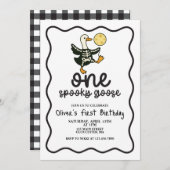 One Spooky Goose Halloween Kaart (Voorkant / Achterkant)
