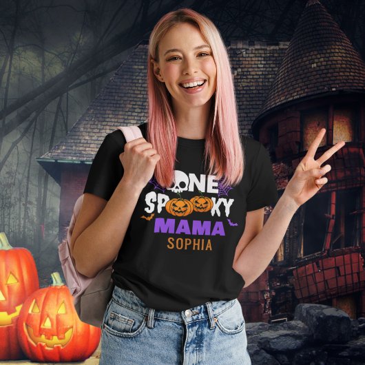 One Spooky Mama, Fun Halloween Family T-shirt