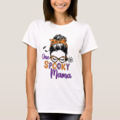 One Spooky Mama Funny Halloween Mom T-shirt (Voorkant)