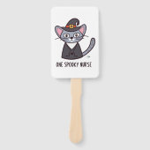 One Spooky Nurse Cat - Feline Feesten voor Hall Handwaaier (Voorkant)