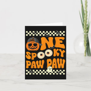 One Spooky Paw Paw Eerste Verjaardag Halloween Jac Kaart