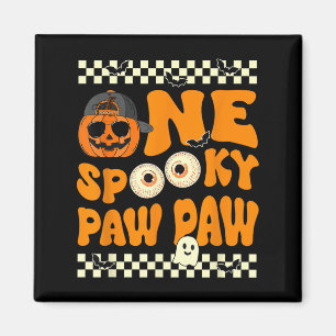 One Spooky Paw Paw Eerste Verjaardag Halloween Jac Magneet
