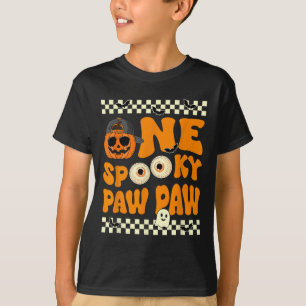 One Spooky Paw Paw Eerste Verjaardag Halloween Jac T-shirt