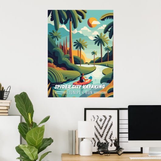 One Star Review Travel Poster van de Juniper Run (Thuiskantoor)