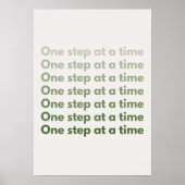 One step at a time. Motivational Poster (Voorkant)