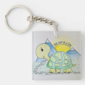 "One Step at a Time"-Sleutelhanger Sleutelhanger (Voorkant)