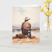 "One Step at a Time" Westerne sympathiekaart Kaart (Gele Bloem)