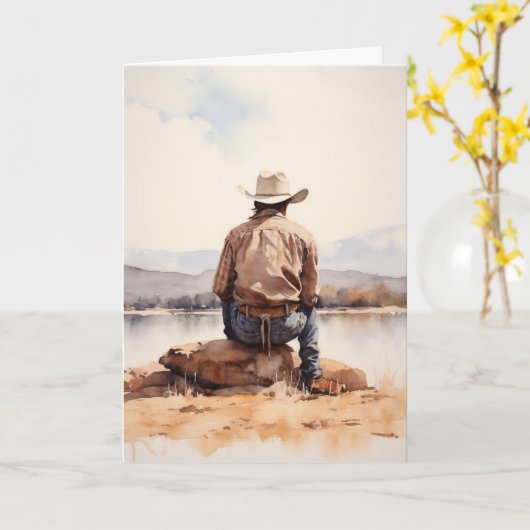 "One Step at a Time" Westerne sympathiekaart Kaart (Gele Bloem)