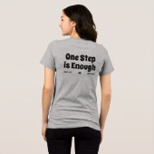 One Step is Enough Moed Text T-Shirt (Achterkant volledig)