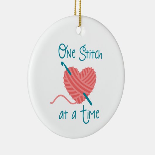 One Stitch Keramisch Ornament (Rechts)