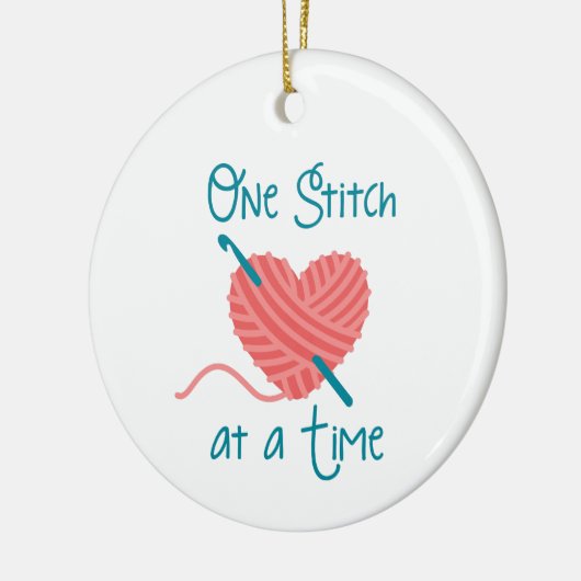 One Stitch Keramisch Ornament (Links)