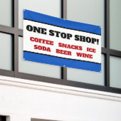 One Stop Shop Winkel Banner (Buitenkant Gebouw)